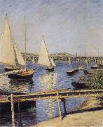 Gustave Caillebotte Sailboat oil